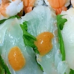 ヒラメの大葉寿司